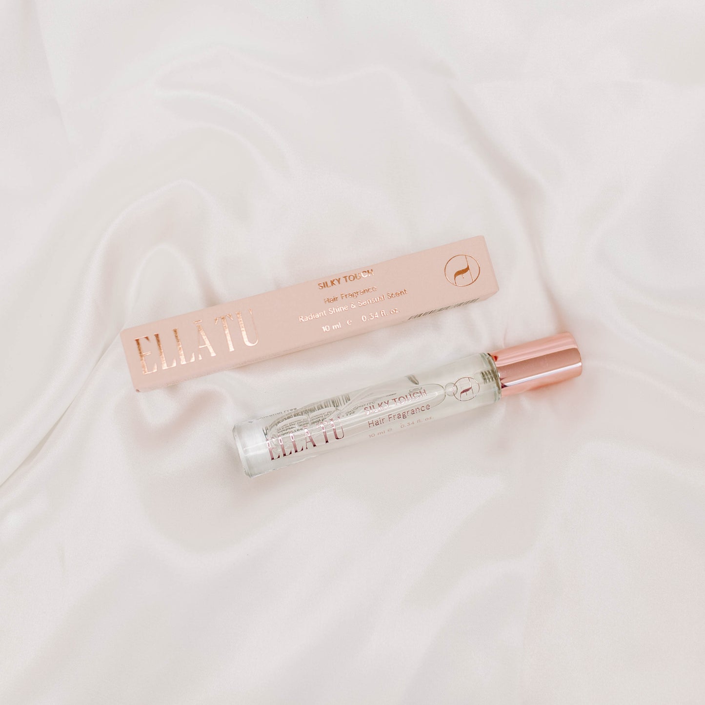 The Ellatu Silky Touch Hair Fragrance. Captivate your surroundings with the incredible scent of bergamot, amber and sandalwood.