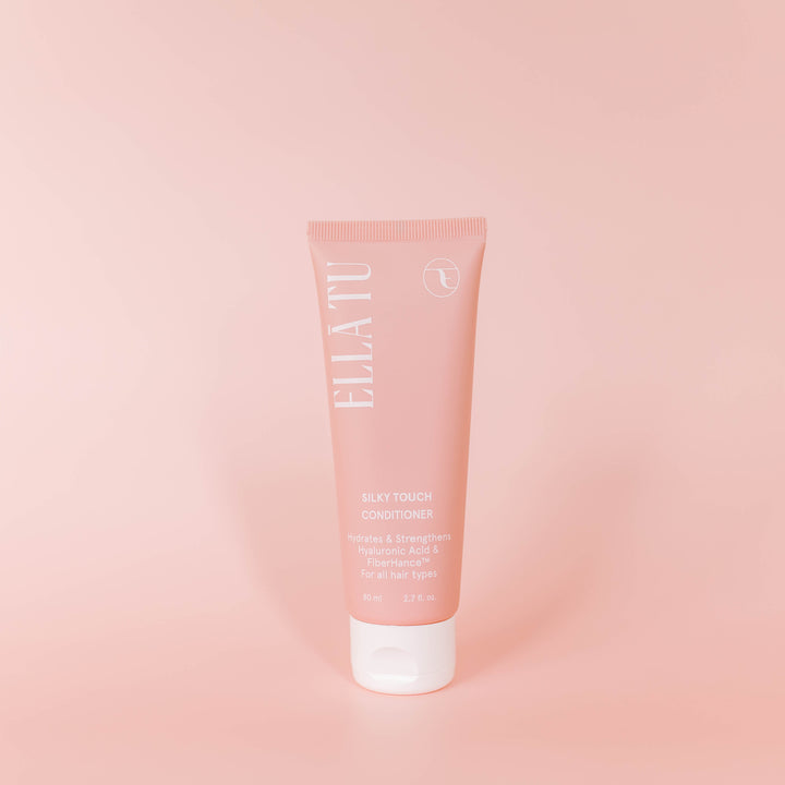 The Ellātu Silky Touch Travel Size Conditioner is perfect to take your hair care with you, where ever you go. Formulated for dry, damaged, frizzy, curly hair. 