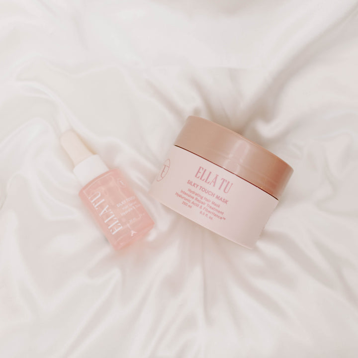 Healthier, shinier, radiant hair with Ellatu. Experience the power of Hyaluronic Acid and Fiberhance for dry, damaged, color and chemically treated hair.